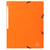 Chemise à élastique sans rabat A4 - Carton - Exacompta - Orange 
