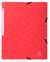 Chemise à élastique sans rabat A4 - Carton - Exacompta - Rouge