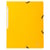 Chemise à élastique sans rabat A4 - Carton - Exacompta - Jaune