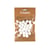 24 pompons flocons de neige - 1.5 cm