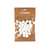 24 pompons flocons de neige - 1.5 cm