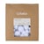 72 pompons blancs - 4/2,5/1,5 cm