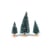 3 mini sapins enneigés