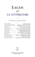 Lacan et la litterature