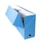 Boîte transfert Dos 120mm papier toilé - Bleu - Exacompta
