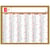 Calendrier mural semestriel recto/verso 2026 Exacompta - Tricolore - 13 x 17 cm