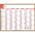 Calendrier mural recto/verso 2026 Exacompta - 7 mois - Tricolore - 22 x 29,5 cm