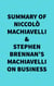 Summary of Niccolò Machiavelli & Stephen Brennan's Machiavelli On Business