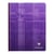 Cahier broché toilé - 17x22 cm - 192 pages Seyès - coloris assortis