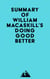 Summary of William MacAskill's Doing Good Better