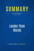 Summary: Louder than Words - Review and Analysis of Henry's Book
