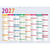 Calendrier scolaire 2026/2027 Exacompta - 16 mois - Multicolore - 55 x 40,5 cm