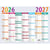 Calendrier scolaire 2026/2027 Exacompta - 13 mois - Multicolore - 29,5 x 22 cm