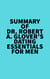 Summary of Dr. Robert A. Glover's Dating Essentials for Men