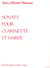 Sonate - partition clarinette et harpe