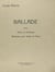 Ballade Op.52 - partition Piano