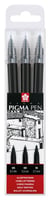 Lot 3 fineliners pointes multiples - Sakura - Noir - Pigma spécial BD et illustration