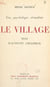 Une psychologie virtualiste : le village - Test d'activité créatrice