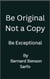Be Original Not a Copy