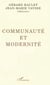 Communauté et modernité