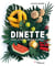 Dinette - Fruits, légumes et douceurs au crochet