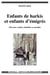 Enfants de harkis et enfants d'émigrés - Parcours croisés, identité à recoudre.