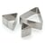 Lot de 3 emporte-pièces en métal - Triangles
