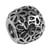 3 Perles Metal 11Mm Ciselees