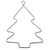 3 sapins fil de fer - 6x7.5cm