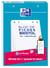 Fiches Bristol Oxford  - Blanc - 30 feuilles - A5 14.8 x 21 cm - perforées - 210 g/m² - 5x5