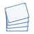 80 flashcards - 10,5 x 14,8 cm - Flash 2.0 Oxford - Petits carreaux - cadre bleu marine