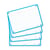 80 flashcards - 10,5 x 14,8 cm - Flash 2.0 Oxford - Ligné - cadre turquoise
