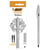 Stylo rechargeable BIC Cristal Re’New en métal à capuchon +2 recharges encre Noire - Bic