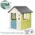 Maison de Jardin Smoby Life – Jolie Maison avec portillon & volets persiennes – Anti‑UV – 98 x 110 x 127 cm