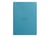 Carnet - Format A5 14.8 x 21 cm - Rhodiarama - Rhodia - 64 pages lignées - Turquoise