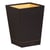 Corbeille à papier - RHODIA Rhodiarama - cuir artificiel, carton - noir