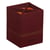 Porte-crayons - RHODIA Rhodiarama Home Office - 8 x 8 x11 cm - similicuir - bordeaux, couture de selle orange