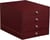 Bloc de classement à tiroirs - 4 tiroirs - RHODIA Rhodiarama Home Office - pour 248 x 327 mm - lie de vin