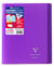 Cahier piqué Clairefontaine - Violet - 17 x 22 cm - Koverbook - 96 pages grands carreaux