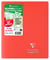 Cahier piqué Clairefontaine - Rouge - 17 x 22 cm - Koverbook - 96 pages grands carreaux