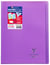 Cahier piqué Clairefontaine - Violet - A4 21 x 29,7 cm - Koverbook - 96 pages grands carreaux