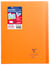 Cahier piqué Clairefontaine - Orange - A4 21 x 29,7 cm - Koverbook - 96 pages grands carreaux
