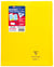 Cahier piqué - 24x32cm - Koverbook Blush - Clairefontaine - 96 pages grand carreaux - Jaune