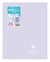 Cahier piqué Clairefontaine - Lilas et vert - 24 x 32 cm - Koverbook Blush - 96 pages grand carreaux