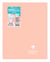 Cahier piqué Clairefontaine - Corail et bleu - 24 x 32 cm - Koverbook Blush - 96 pages grands carreaux