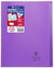 Cahier polypro transparent - Format 24 x 32 cm - Koverbook - Clairefontaine - 96 pages - Violet