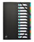 Trieur A4 - 12 compartiments - Polypro - Oxford - Noir
