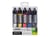 Sennelier Abstract - peinture relief - peinture acrylique - 5 couleurs - noir, blanc titane, bleu ultramarin, jaune primaire, lumière cad rouge - 27 ml (pack de 5)