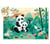 Léo le panda - Puzzle silhouette - 24 pièces - Djeco