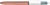 Stylo bille 4 couleurs BIC - Shine rose gold - Bleu, rouge, vert, noir - Pointe moyenne